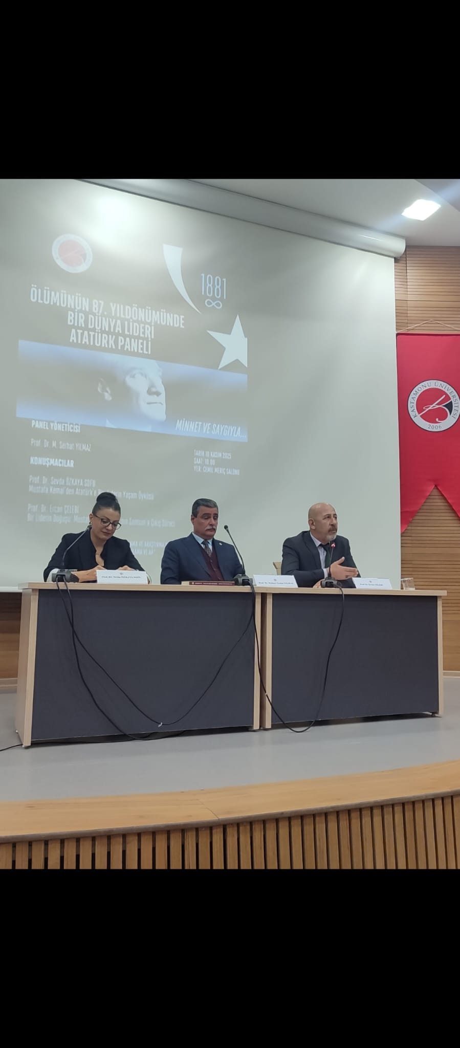 “Ölümünün 87. Yıldönümünde Bir Dünya Lideri Atatürk” Konulu Panel 